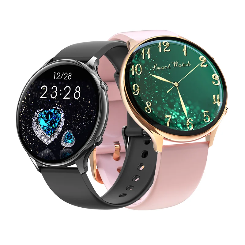 

KarenM Reloj KM08 Smart Watch Body Temperature Monitoring with 24 Sports Modes Women Smart Bracelet Safe Period Reminder