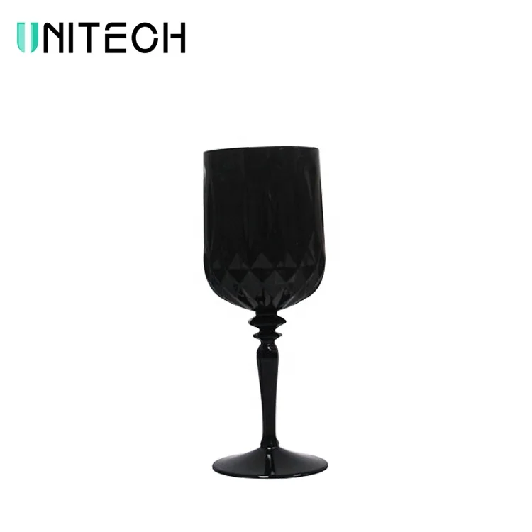 

Luxury Colored Black Polycarbonate Water Goblet Cup Acrylic Champagne Glasses Wine Glass Plastic Crystal Champagne Flutes, Black,clear,red or any color