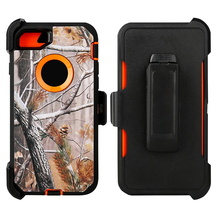 

Shockproof 3 in 1 multi layer camo with belt clip hybrid case for iphone 6