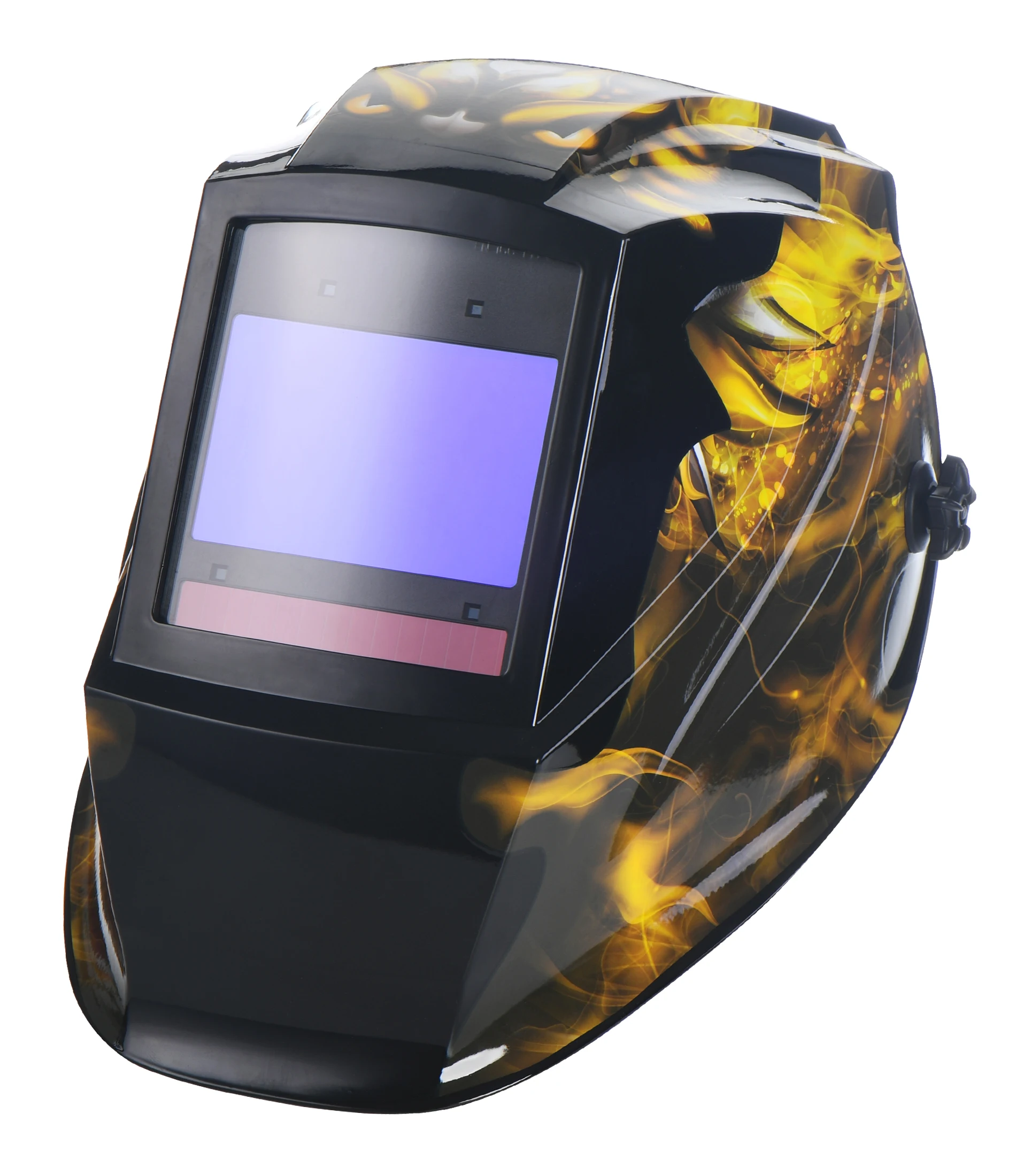 专业ce en379 汽车电子焊接头盔真彩色大观察弧焊自动变光焊接头盔