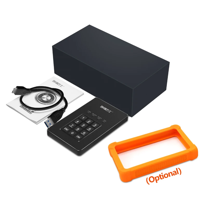 0 password encrypted external hard drive secure hard drive
