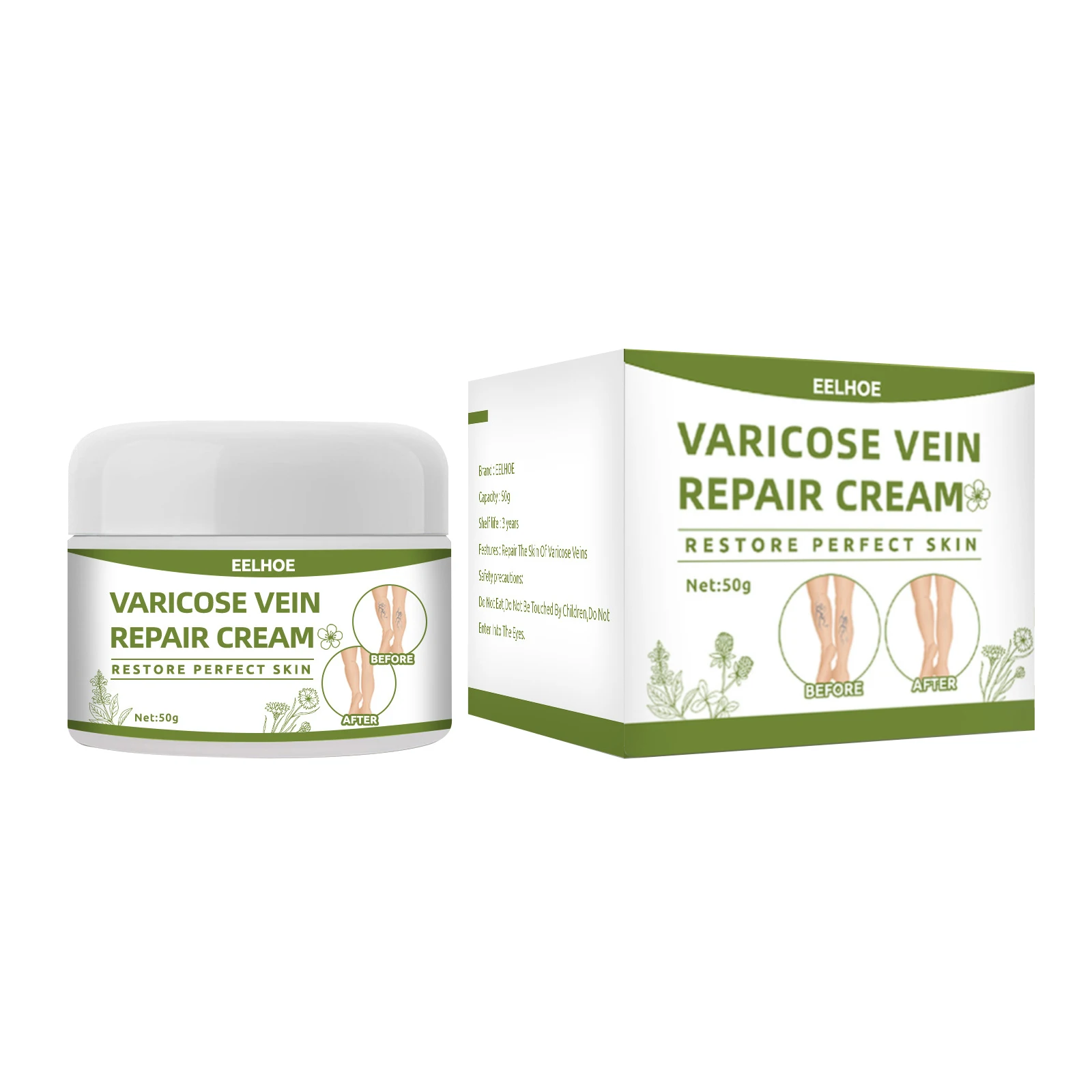 

Varicose Vein Cream Leg Swelling Earthworm Leg Care Cream foot care tool