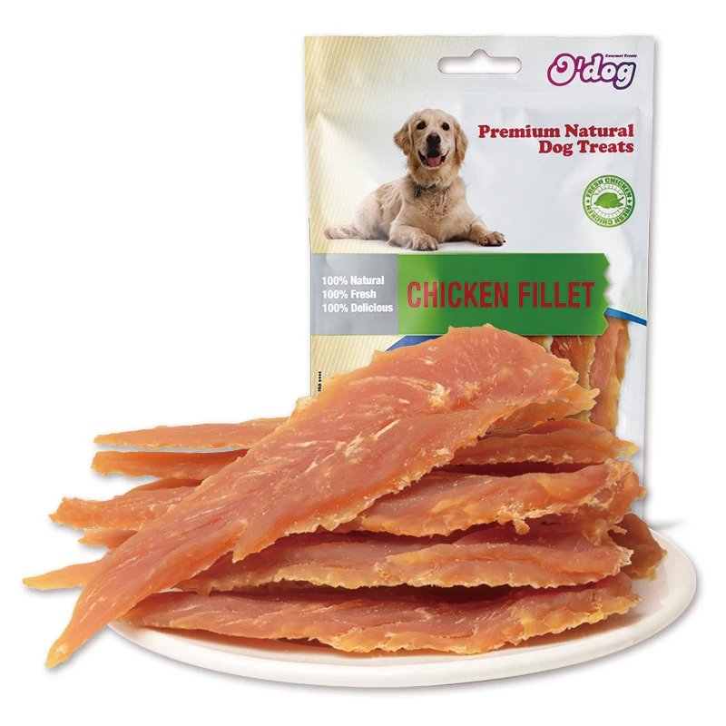 Oem Nutritious Delicious Chicken Breast Jerky Dog Treats Snacks Dry Pet