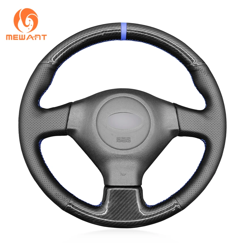 

Custom Hand Stitching Carbon Artificial Leather Steering Wheel Cover for Subaru Impreza WRX STI II Forester Outback 2005-2007