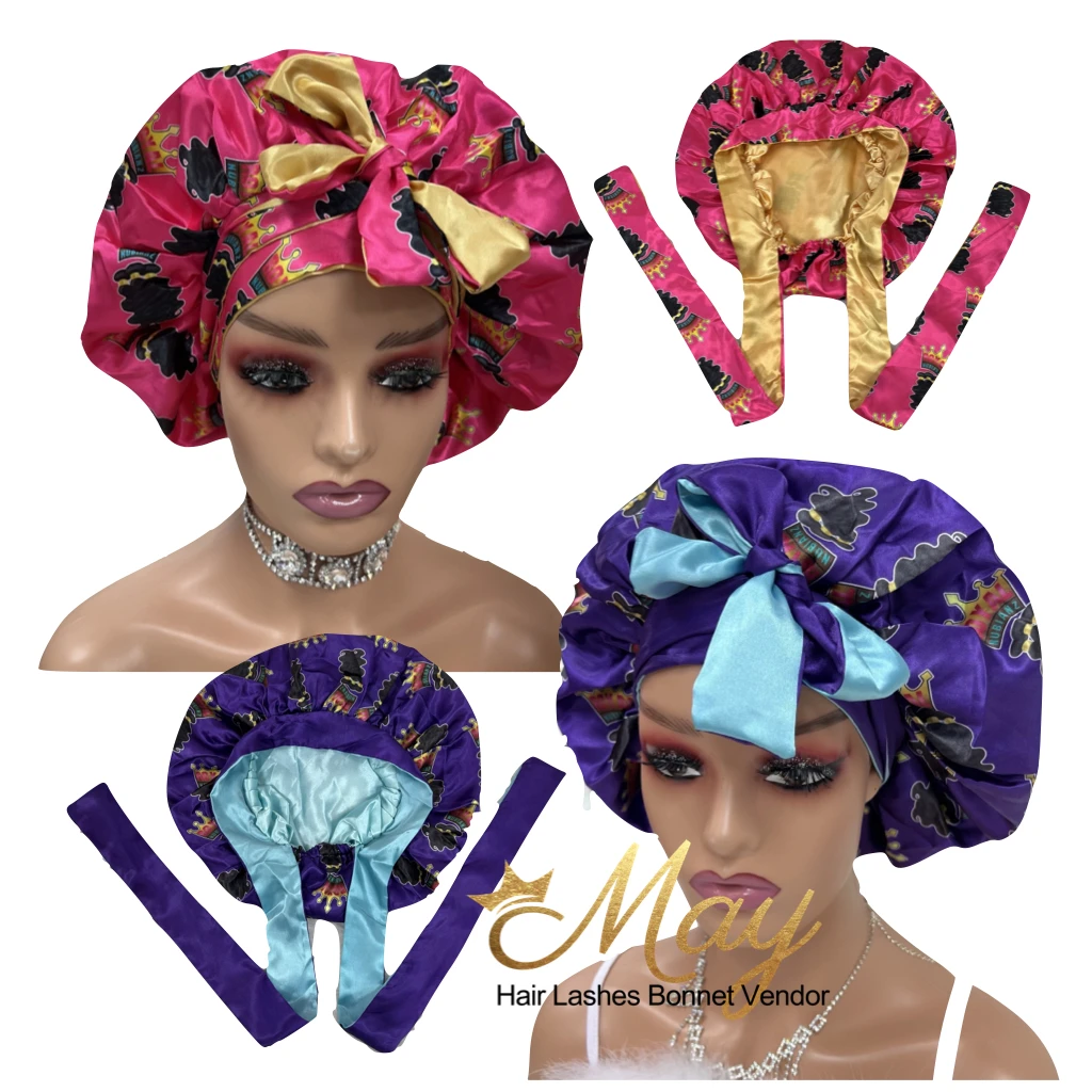 

New bonnets and satin hair wraps silk scarf head wrap headbands