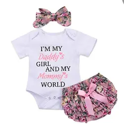 Baby Girl Clothes Newborn 100% Cotton Letter Girls