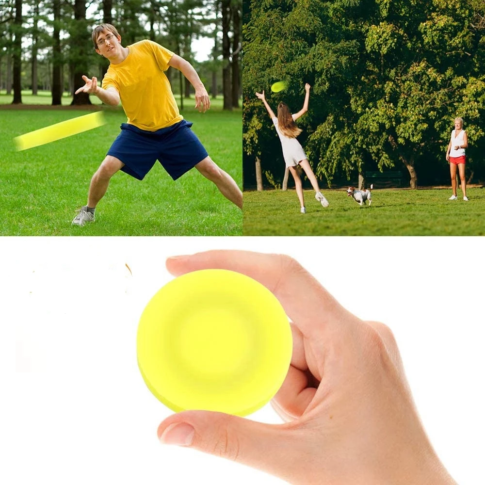 Hot Sale Mini Beach Flying Disk For Outdoor Sports Silicone Flying Disc ...