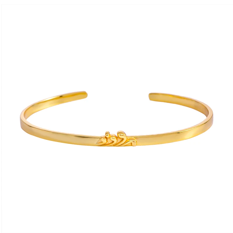 

925 Silver jewelry Unisex mountain bangle wave bangle