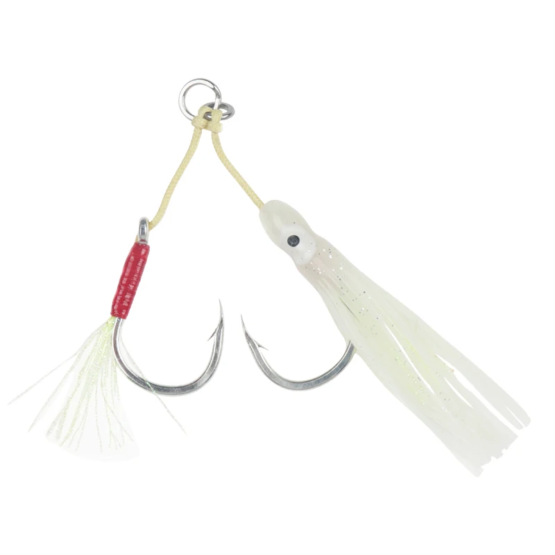 

fishing hooks jigging jigging hooks to tie assist hooks, 1 color