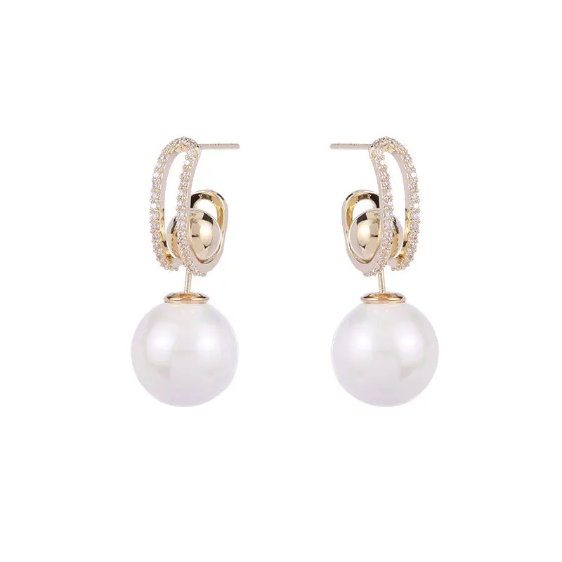 

Dr. Jewelry Adjustable Big Pearl Studs Earrings For Women Luxury Party Jewelry Gifts