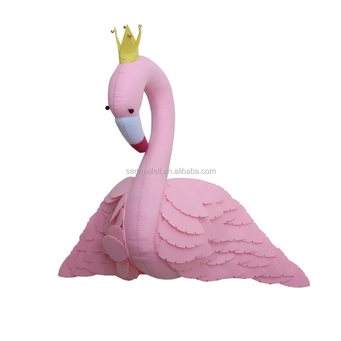 Home And Nursery Decor Felt Animal Wall Mount 3d Animal Head Wall Mount