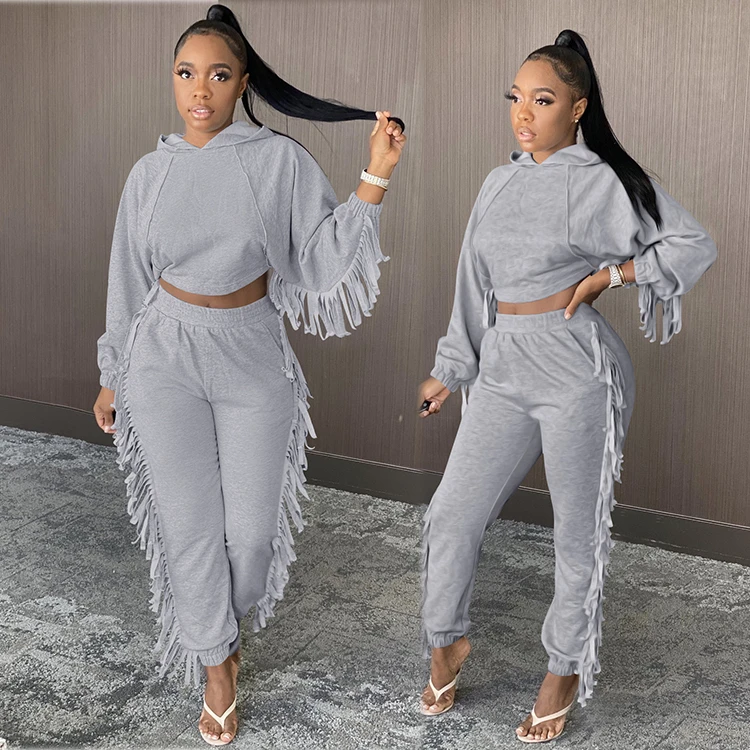 0102906 High Quality Womens Winter Clothing 2021 Womens Two Piece Set