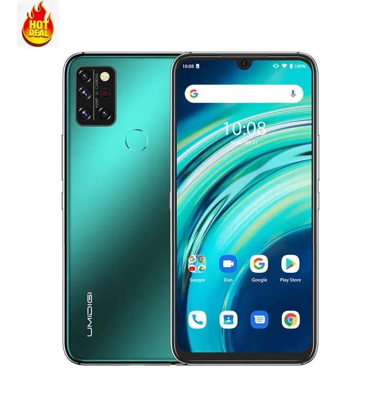 

Drop Shipping UMIDIGI A9 Pro 6GB RAM 128GB ROM 6.3 inch Android 10 Mediatek Helio P60 Octa Core OTG 4G Cellular Smartphone