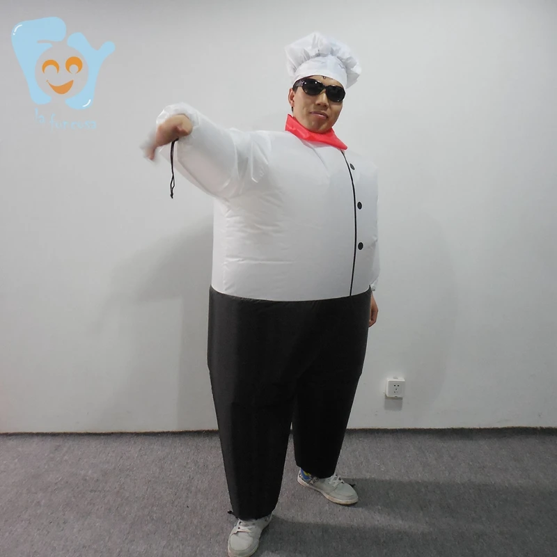Funny Unisex Halloween Cook Cosplay Costumes Inflatable Chef Costumes