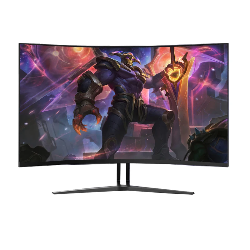 

Fashion Design LED Light Bar PS5 Display FHD QHD Display Port 165hz Curved Gaming Monitor 27, Black, oem