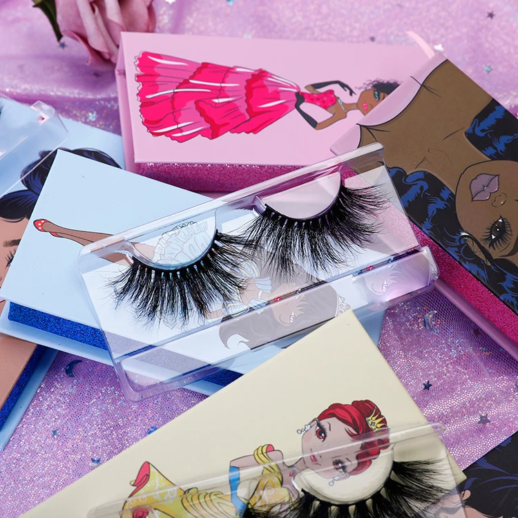 

free sample 3d mink eyelashes private label eyelash box , 25mm 3d mink eyelash for eyes makeup, Black