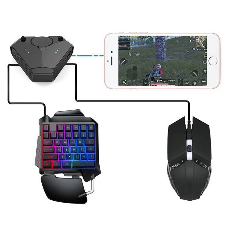 

Mouse And Keyboard Controller Adaptor For IOS/Android For Mobile Phone Game