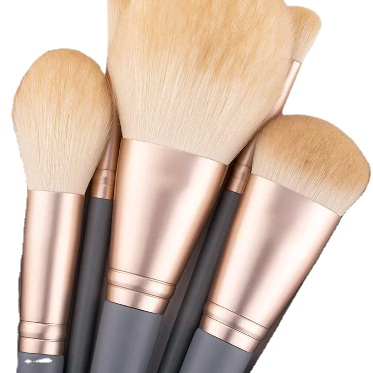 

super deluxe rose gold makeup brush synthetic hair brush set 10pc brushes makeup, Clear