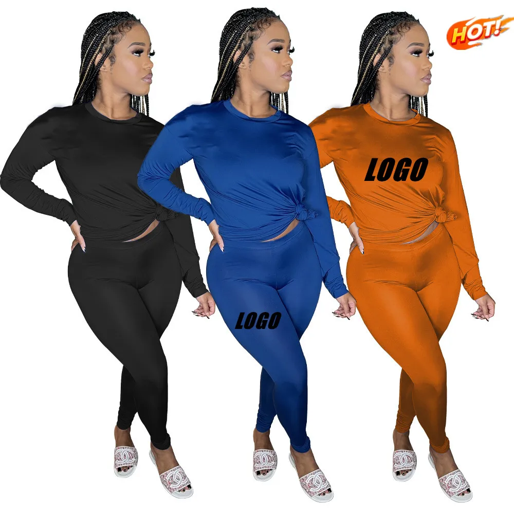 

2022 women clothes 2 Piece Long Sleeve Sport Casual Two Piece Pants Set Tracksuit Women Jogger Suit Sets Women's Sets, Picture