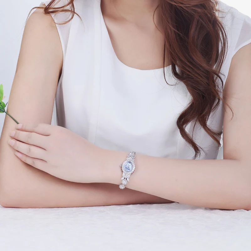 

Top Luxury Brand Women Montre Rhinestone Crystal Wristwatch Even Shockproof Waterproof Watch Female Bling Full Diamond Watches