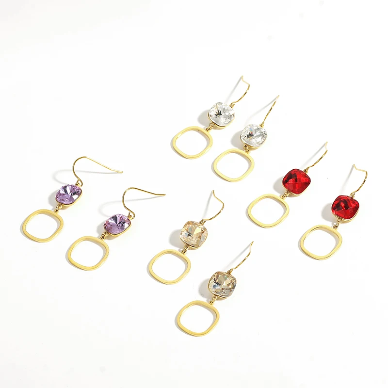 

Dropshipping Service High Quality Dubai Style Stainless Steel Hoop Earrings for Women