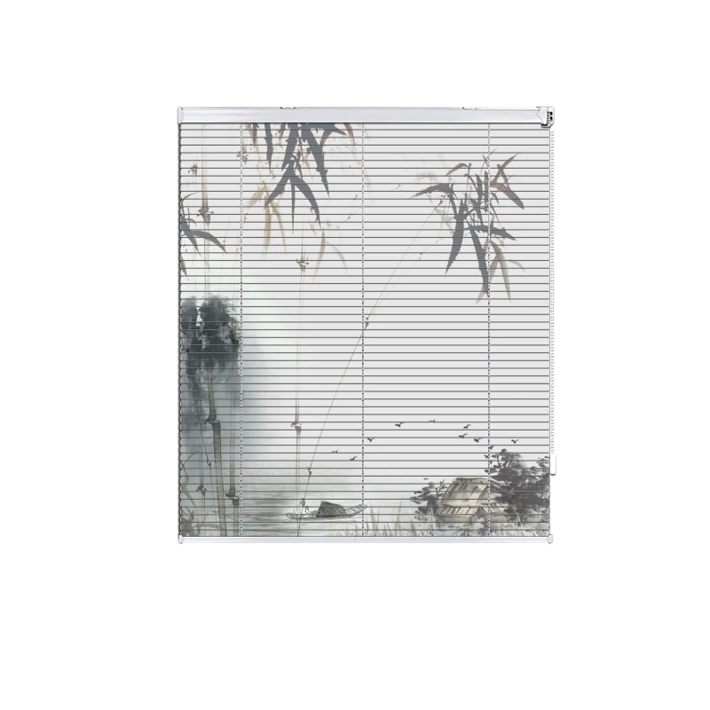 

Custom design ink style landscape creative aluminum louver