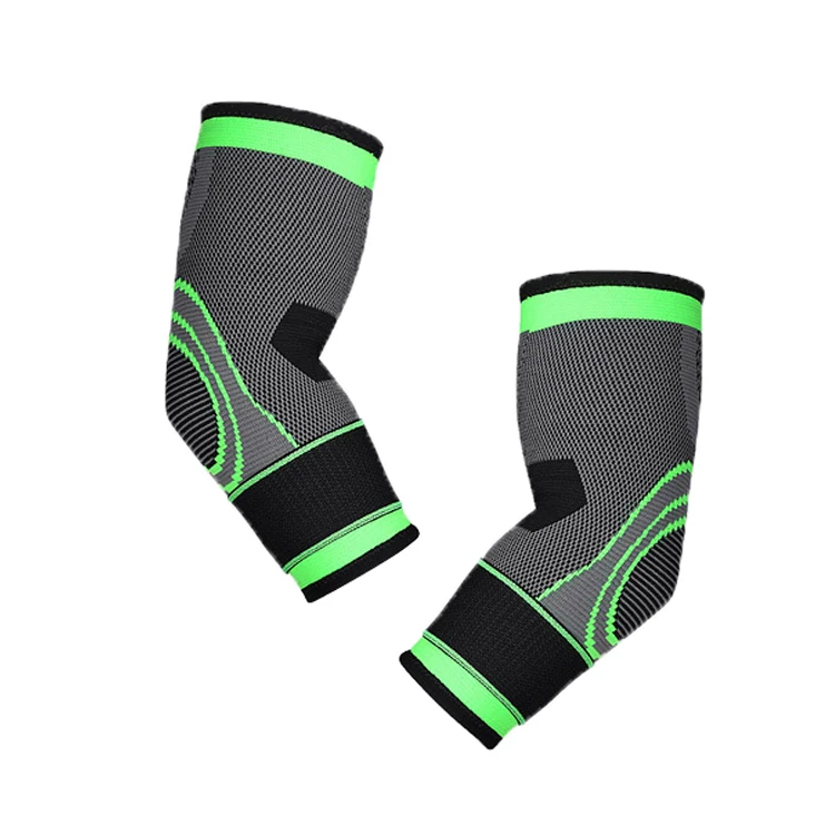 

Professional sports Compression Sleeve elbow Straps Wrap for fitness sport users, Fluorescent green,orange