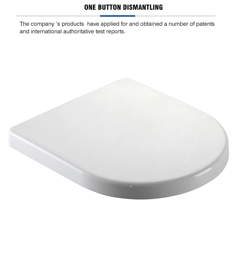 sanitary ceramic chinaHigh Quality Wholesale Custom Porcelain white Urea acidt soft close toilet lid
