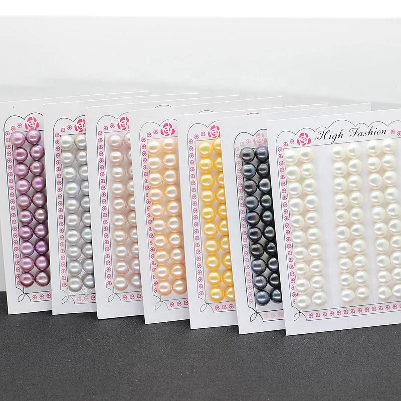 

Wholesale Price Natural Freshwater Pearls 3A quality Loose Button Pearls Price Half hole pearls for jewelry making