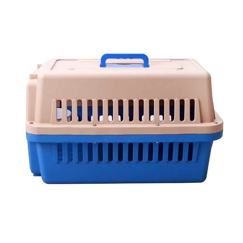 New design plastic dog house animal pet cat travel carrier transport box cage