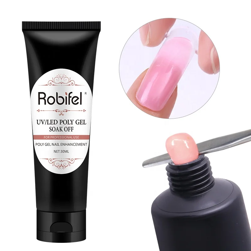 

Robifel Easy To Apply 26 Colors 30g Soak Off Long Lasting UV Gel Poly Builder Gel For Nails, 25 colors