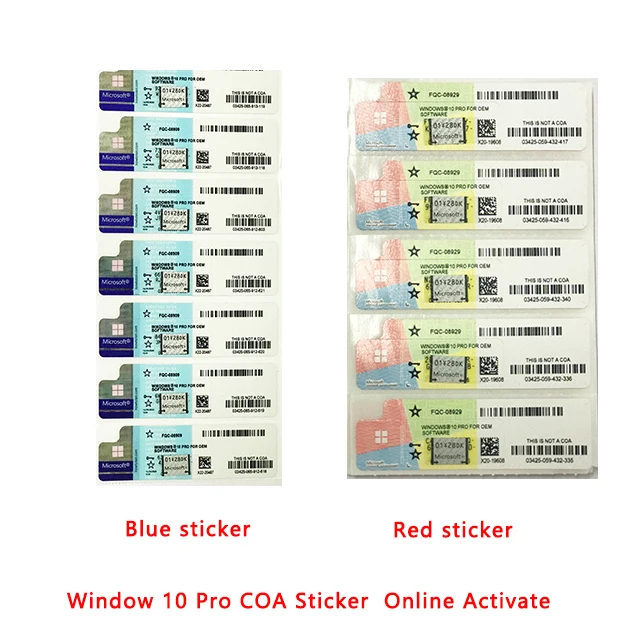 

Windows 10 Pro COA Sticker Use Retail Key DHL Free Shipping Win 10 Pro Activate Online