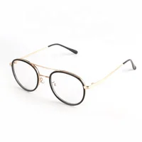 

Alloy Designers Eyeglasses Round Spectacles PC Eyewear Metal Glasses Optical Frames For Unisex