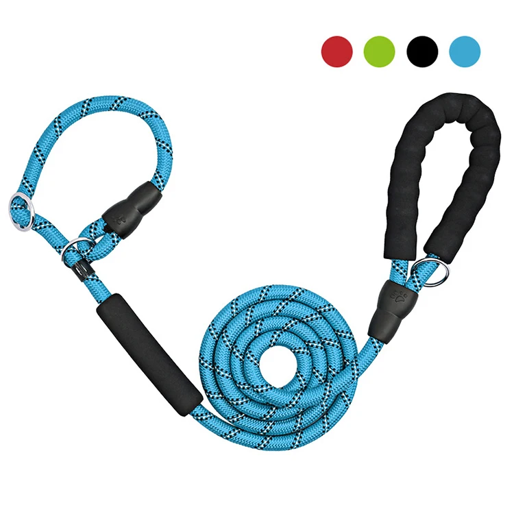 

pet accessories dog leash handle Nylon running dog leash parachute cord Pet Leash