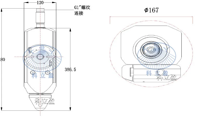 HP1000 rotary high pressure tank cleaning nozzle