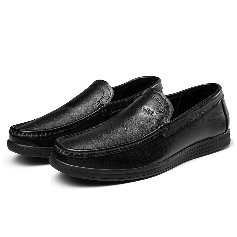 

Mens Dress Shoes leisure leather shoes Loafers casual walking style shoes, Black