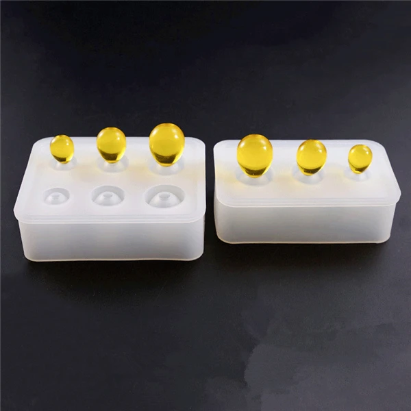 

3D diy Oval Shaped Silicone Egg Mold For Epoxy Resin Craft, Stock or customized