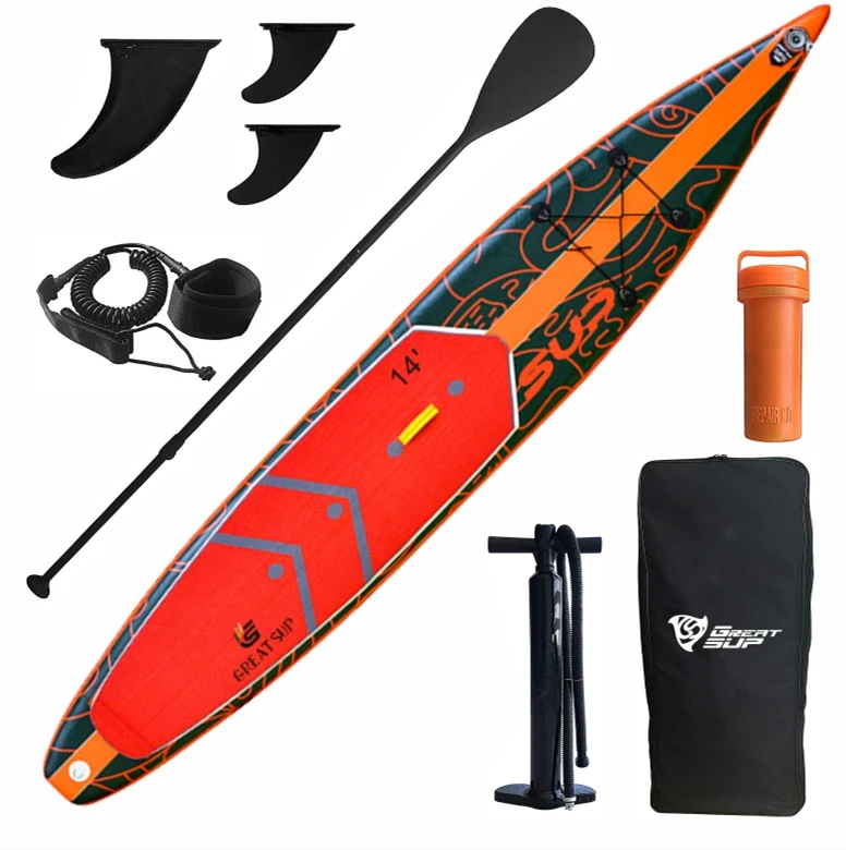 

OEM Popular Design Racing SUP single Layer In stock Tourning paddle board inflatable