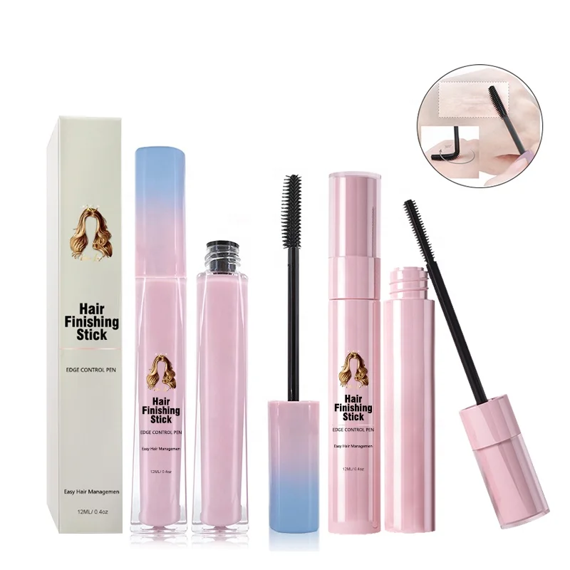 

Private Label High quality Non-Greasy and Non-Sticky t hair finishing quick slick stick edge control pen for baby hair, Transparent