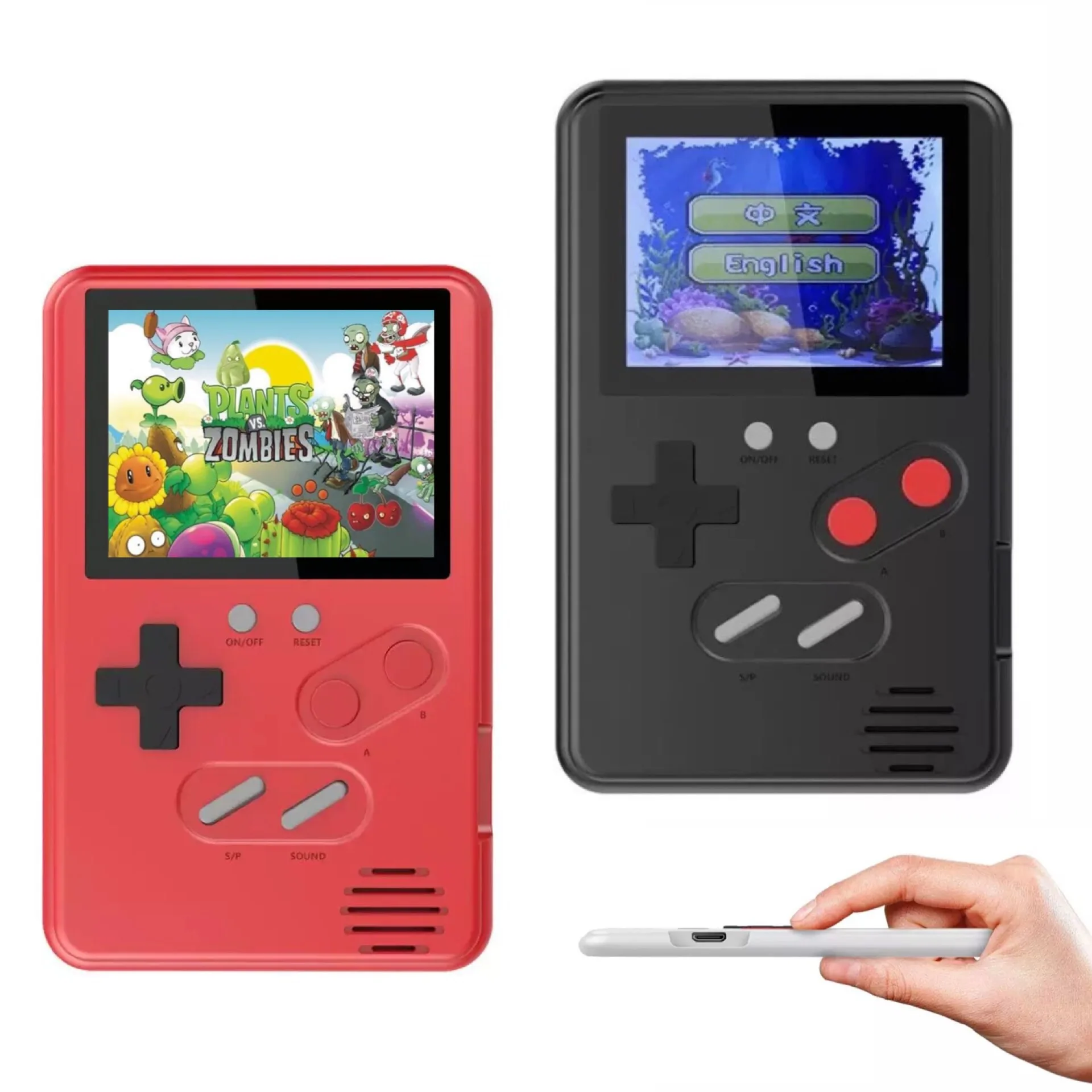 7.8 mm super thin Portable Mini Game Player Holder Handheld Video Game Console 500 in 1 Retro Classic Games support