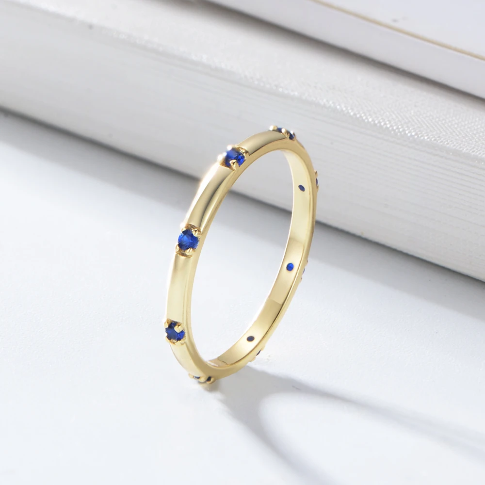 

Peishang 925 Sterling Silver 14K Gold Plated Cute Simple Zircon Three Color Ring Wholesale Women Men Jewelry