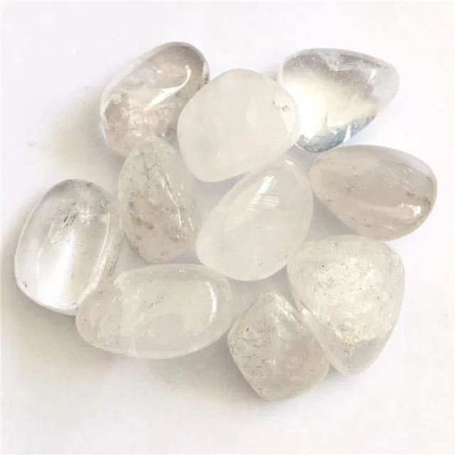 

Wholesale natural feng shui polished clear quartz crystal tumbled stones for healing reiki