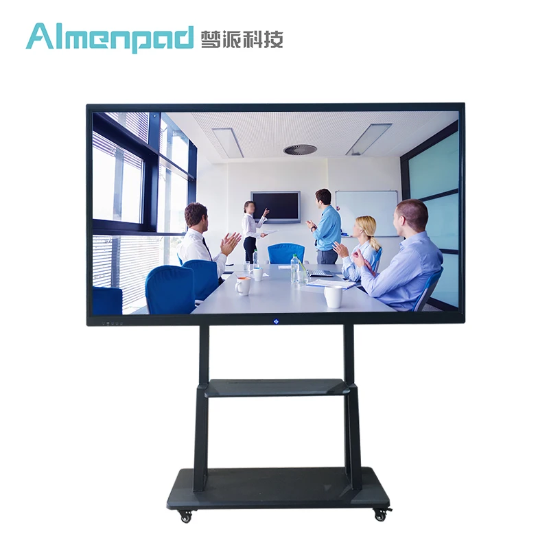 

AImenpad 100" inch tempered glass 4k UHD 20 points infrared touch screen smart portable optical interactive whiteboard G100RPY