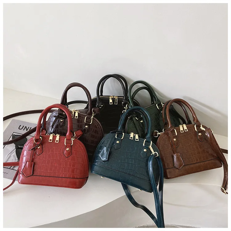 

2021 INS popular fashion trendy ladies bags handbag personality messenger bag ladies purse autumn and winter retro tote bag, 5 colors as shown