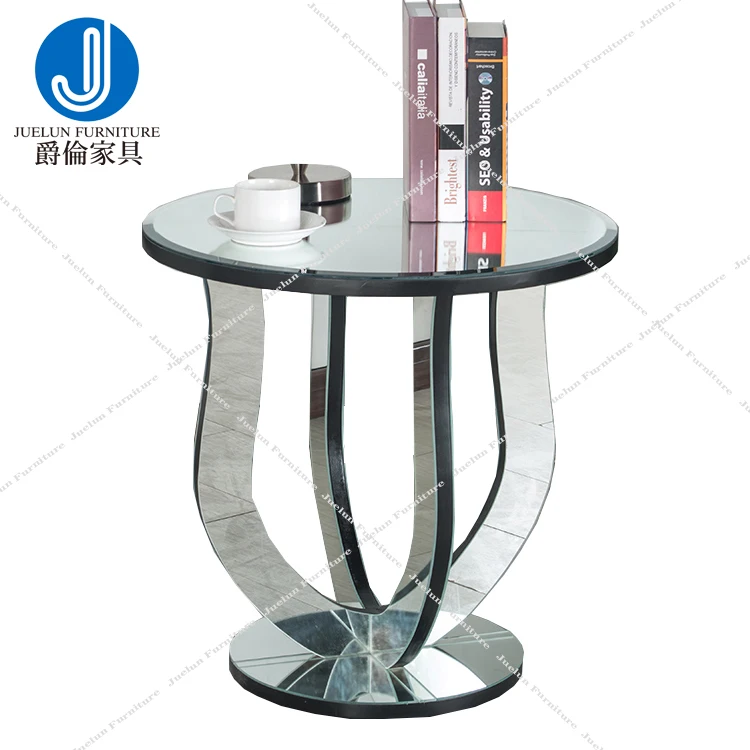 smart side table banquet buffet table round glossy coffee table