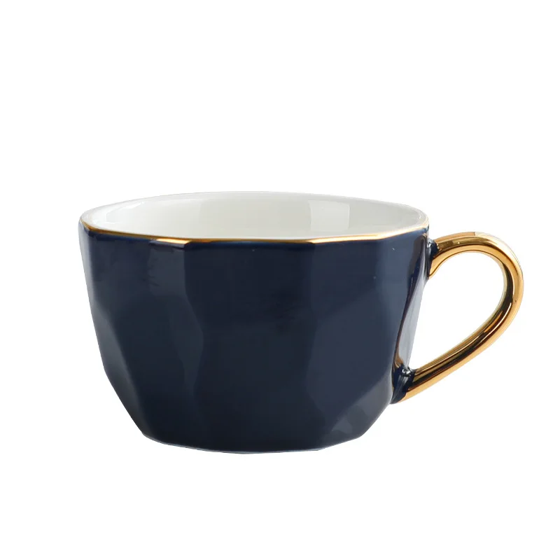 

Madou European Style Simple Coffee Cup Creative Painted Gold Glaze Ceramic Mug, 6 colors