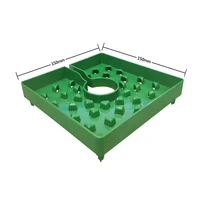 

CHIN-UP Hydroponic greenhouse Agriculture 6 inch Rockwool Cube Drip Caps Cover 6x6