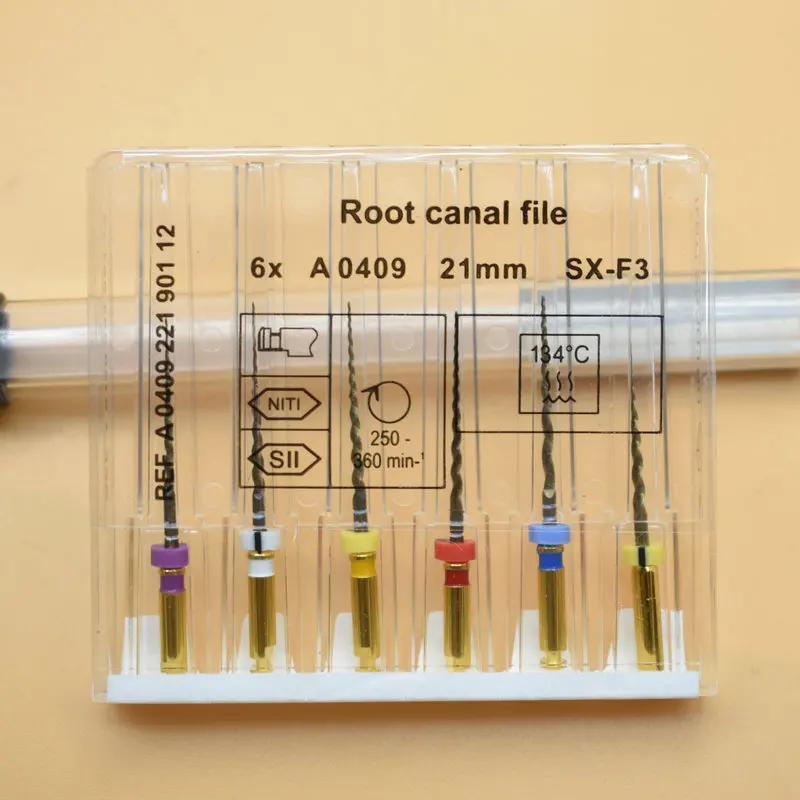 
Dental superfiles gold flexible files heat acticvation root canal files 25mm niti instrument SX-F3 dentistry tool instrument 