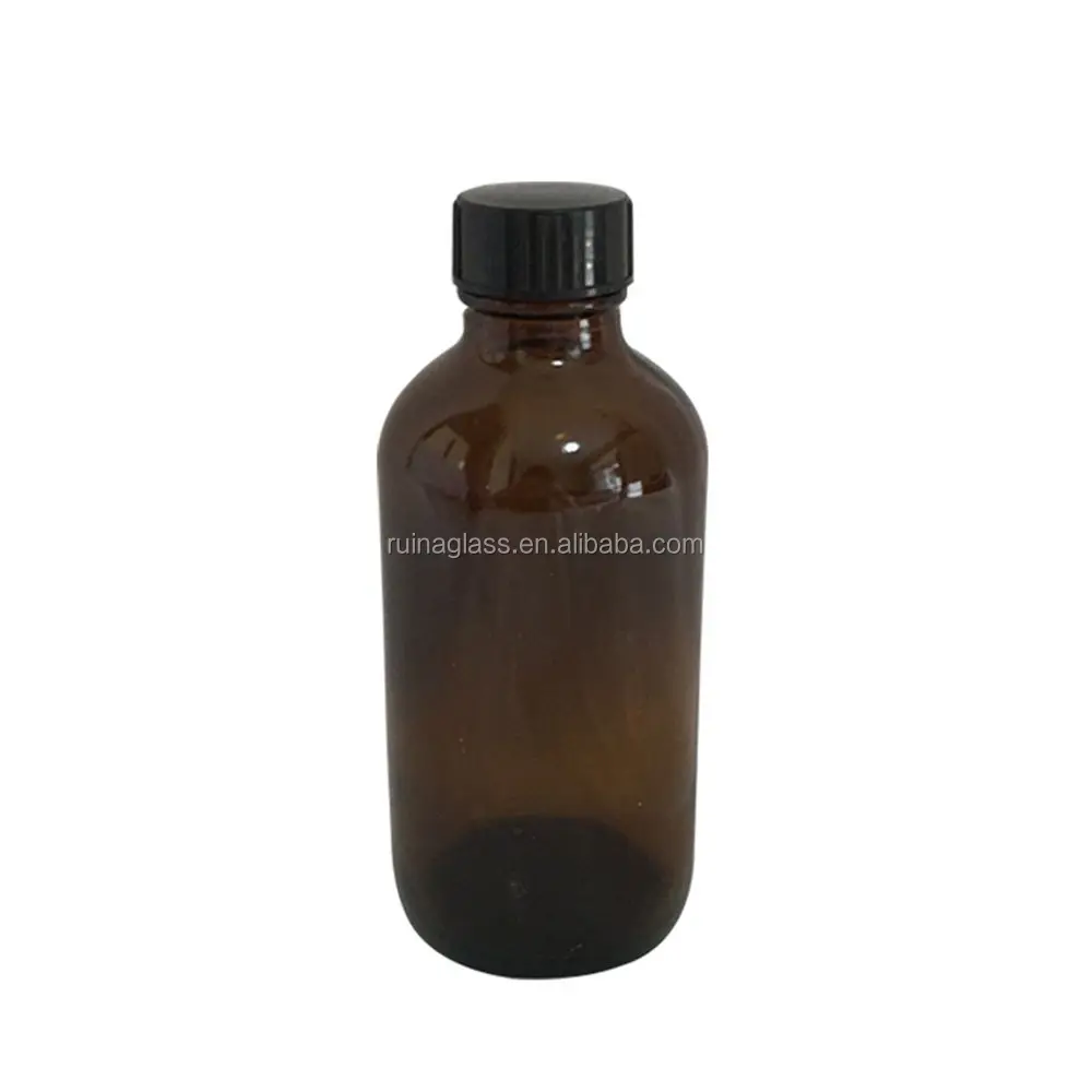 Standard 8oz 16oz 32oz 750ml 1000ml Boston Round Glass Bottle With