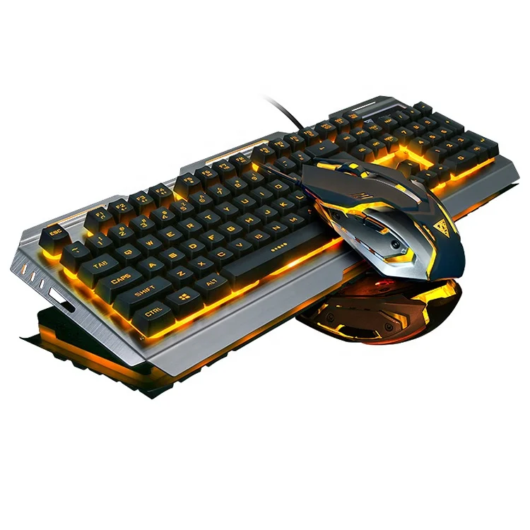 

Gaming Keyboard Mouse Wired Backlight Mechanical Keyboard Gamer Kit Silent 3200DPI Gaming Mouse Set